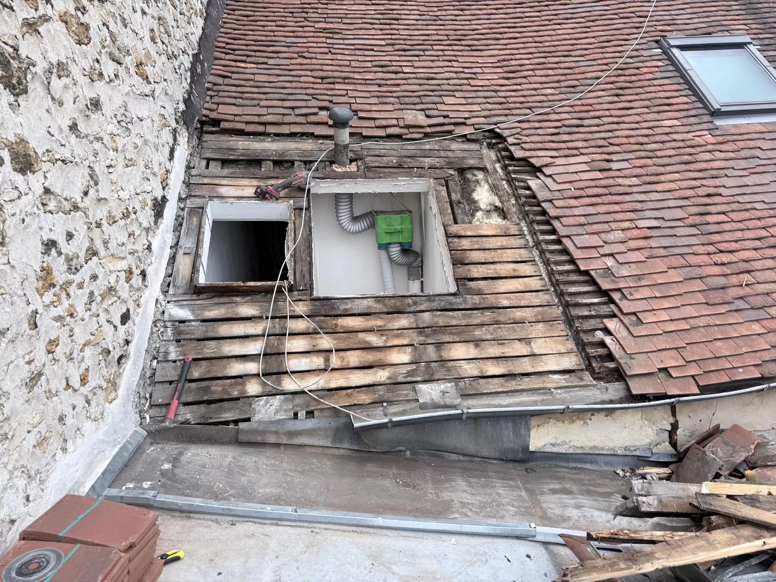 Réfection de couverture en tuiles (77)