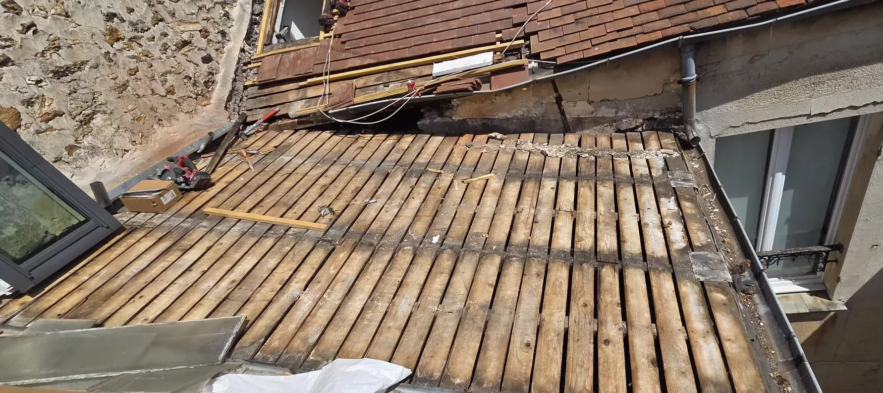 Réfection de couverture en bac acier (77)